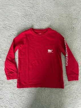 Vineyard Vines Kids Long Sleeve Pocket Tee - 6